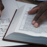 Bible by hand